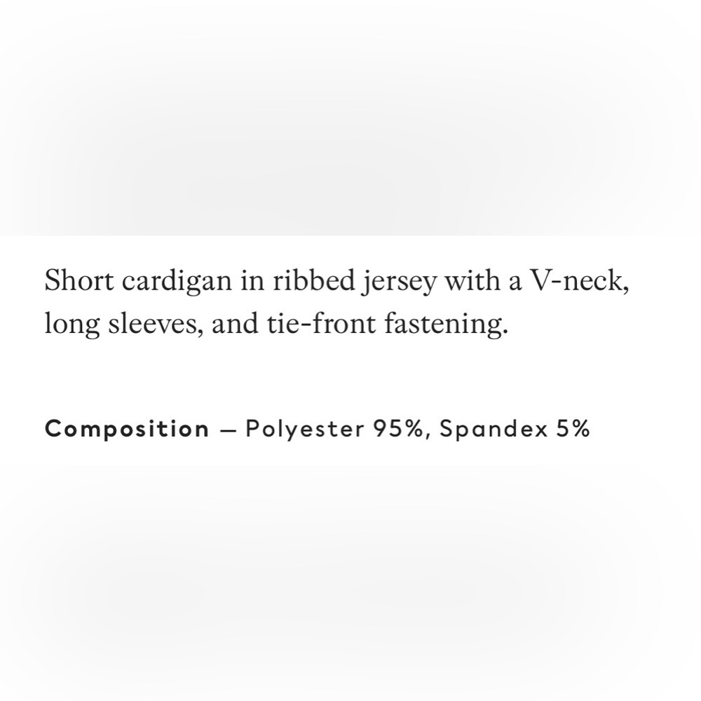 🏷️3 for $30 sale!🏷️ 🆕NWOT Women’s H & M cream colored open tie cardigan. - Picture 8 of 9